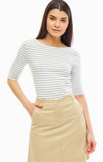 Хлопковая футболка с вырезом на спине United Colors of Benetton