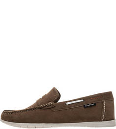 Бежевые топсайдеры из нубука S.Oliver