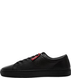 Черные кожаные кеды S.Oliver