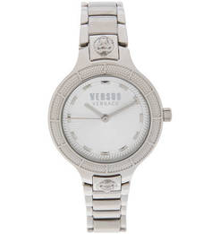 Часы с металлическим браслетом серебристого цвета Versus