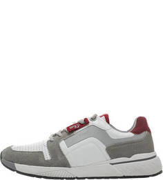 Белые кроссовки с замшевыми вставками S.Oliver