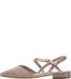 Бежевые текстильные туфли S.Oliver