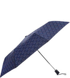 Складной полуавтоматический зонт синего цвета Doppler