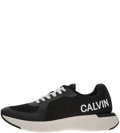 Летние кроссовки черного цвета из текстиля Calvin Klein Jeans