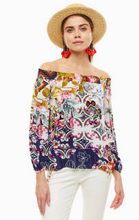 Блуза из вискозы с открытыми плечами Desigual