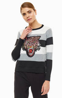 Джемпер в полоску с декором из пайеток Only