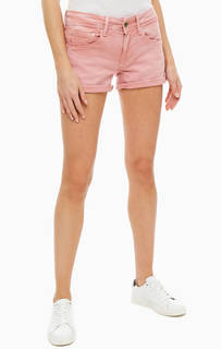 Короткие шорты розового цвета Pepe Jeans