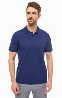 Однотонная хлопковая футболка поло Strellson