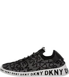 Сетчатые кроссовки с логотипом бренда Dkny