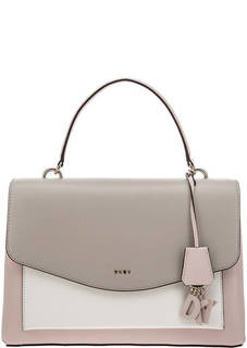 Сумка из гладкой кожи со съемным плечевым ремнем Dkny