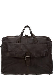 Дорожная кожаная сумка с дополнительным плечевым ремнем Gianni Conti