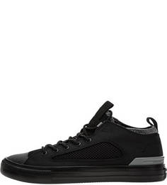 Текстильные кеды черного цвета Converse