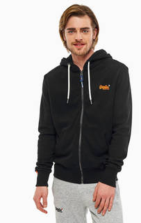 Хлопковая толстовка с капюшоном и карманами Superdry