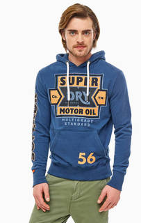 Хлопковая толстовка с капюшоном и карманом-кенгуру Superdry