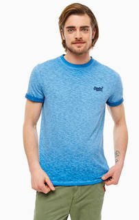 Однотонная хлопковая футболка с короткими рукавами Superdry