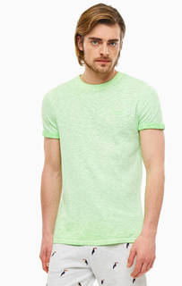 Однотонная хлопковая футболка с короткими рукавами Superdry