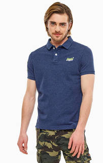 Хлопковая футболка поло с короткими рукавами Superdry