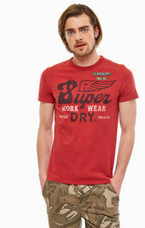Хлопковая футболка с круглым вырезом Superdry