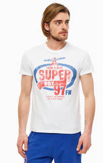 Хлопковая футболка с ярким принтом Superdry