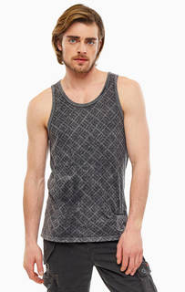 Серая майка из хлопка Superdry