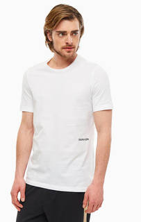 Комплект из двух белых футболок из хлопка Calvin Klein