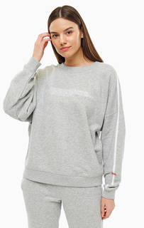 Домашний свитшот из хлопка с вышивкой Calvin Klein