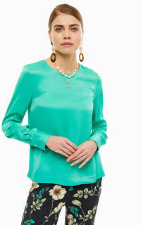 Блуза зеленого цвета в повседневном стиле Selected