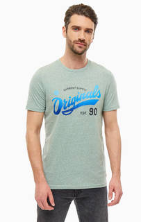 Футболка мятного цвета из хлопка Jack & Jones