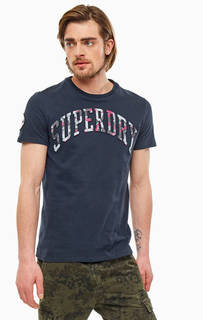 Хлопковая футболка с ярким принтом Superdry