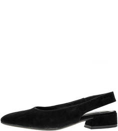 Черные замшевые туфли на плоской подошве Joyce Vagabond
