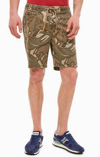 Хлопковые шорты в стиле милитари с карманами Superdry