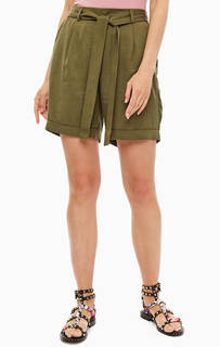 Шорты цвета хаки с высокой талией Vero Moda