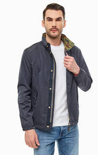 Ветровка синего цвета со скрытым капюшоном Jack & Jones