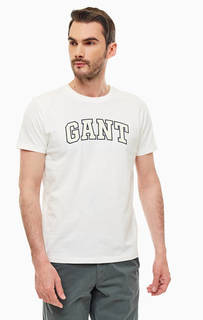 Хлопковая футболка с короткими рукавами Gant