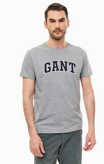 Хлопковая футболка с короткими рукавами Gant