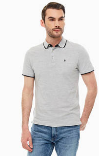 Хлопковая футболка поло с короткими рукавами Jack & Jones