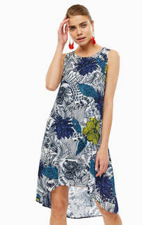 Расклешенное платье с отделкой стразами Desigual