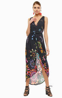 Платье из вискозы с цветочным принтом Desigual
