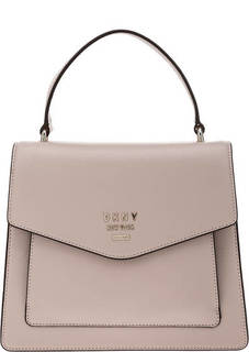 Кожаная сумка с откидным клапаном Dkny
