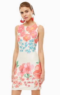 Приталенное платье с цветочным принтом Desigual
