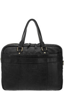 Большая кожаная сумка с двумя отделами Gianni Conti