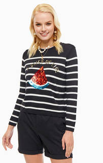 Джемпер в полоску с реверсивной аппликацией из пайеток Only