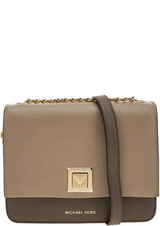 Кожаная сумка с откидным клапаном Sylvia Michael Michael Kors