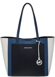 Вместительная кожаная сумка Gemma Michael Michael Kors