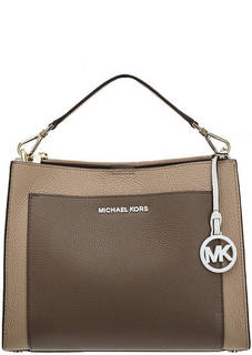 Кожаная сумка с короткой ручкой Gemma Michael Michael Kors