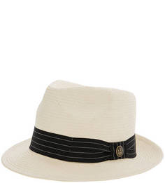 Плетеная шляпа молочного цвета с лентой Goorin Bros.