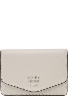 Кожаная поясная сумка с откидным клапаном Dkny