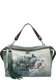 Кожаная сумка с широким плечевым ремнем Curanni