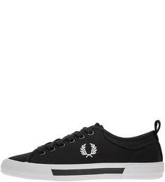 Черные текстильные кеды Fred Perry