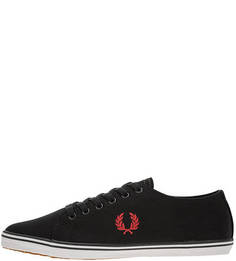 Черные текстильные кеды Fred Perry
